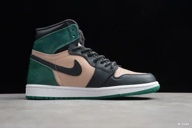 Rep TBK Green 1 Jordan Retro Anthracite Bio AH7389-203 Air High Mystic Beige 0407